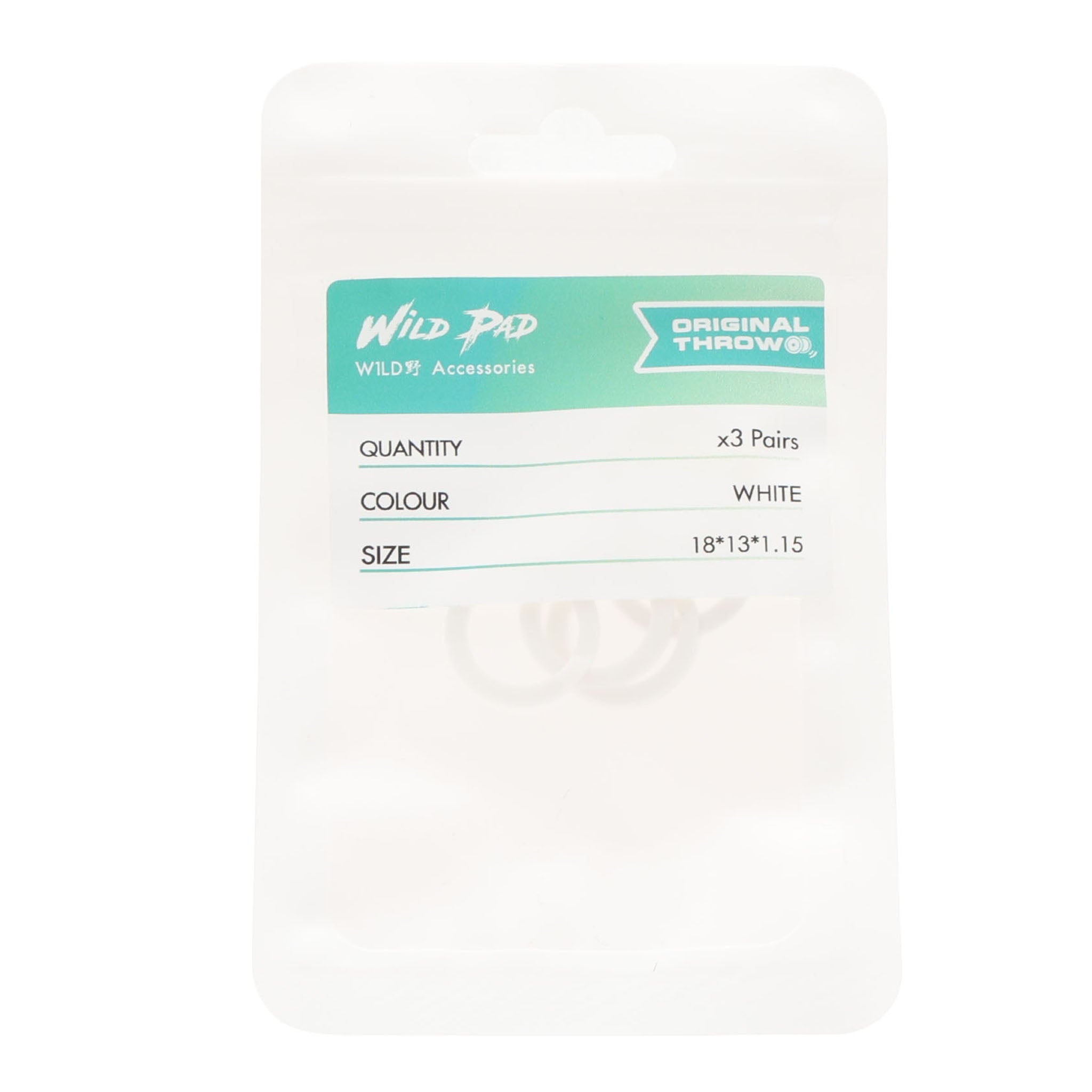 W1LD Pad (Size D) White (6pcs 3 pairs)