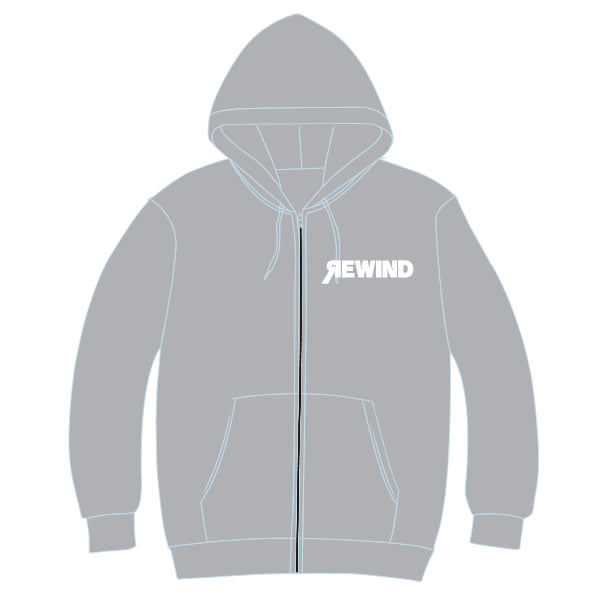 REWIND Full-Zip Hoodie (Grey)