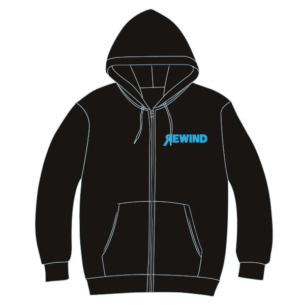 REWIND Full-Zip Hoodie (Black) Youth