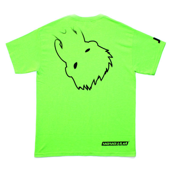YYJ T-shirt (YoYoJam Logo) Limegreen