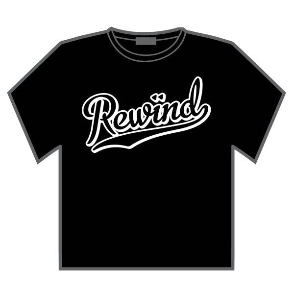REWIND Baseball Logo T-shirt (Black) - Rewind