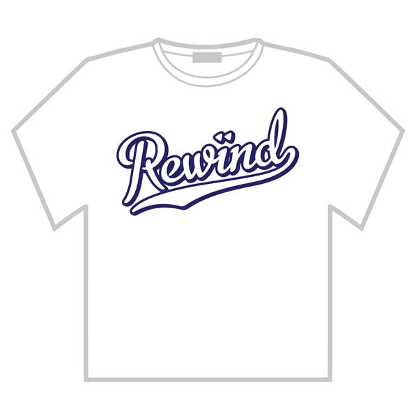 REWIND Baseball Logo T-shirt (White) - Rewind