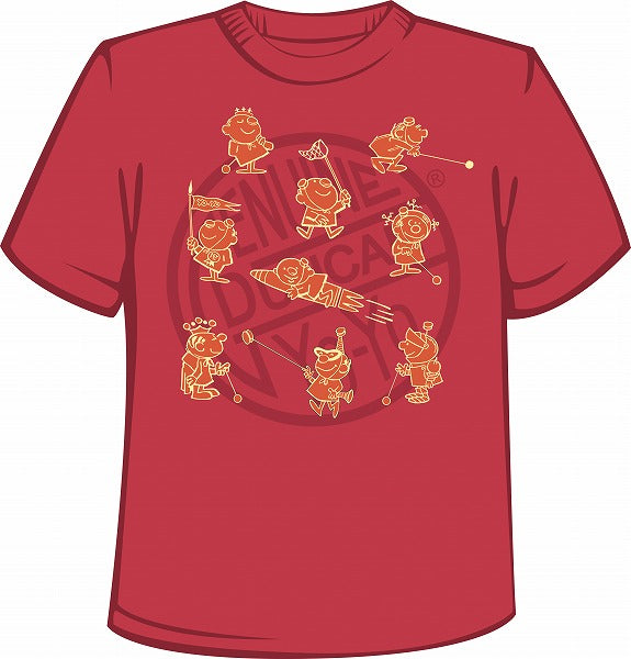 Duncan T-shirt (Vintage Characters) Dark Red