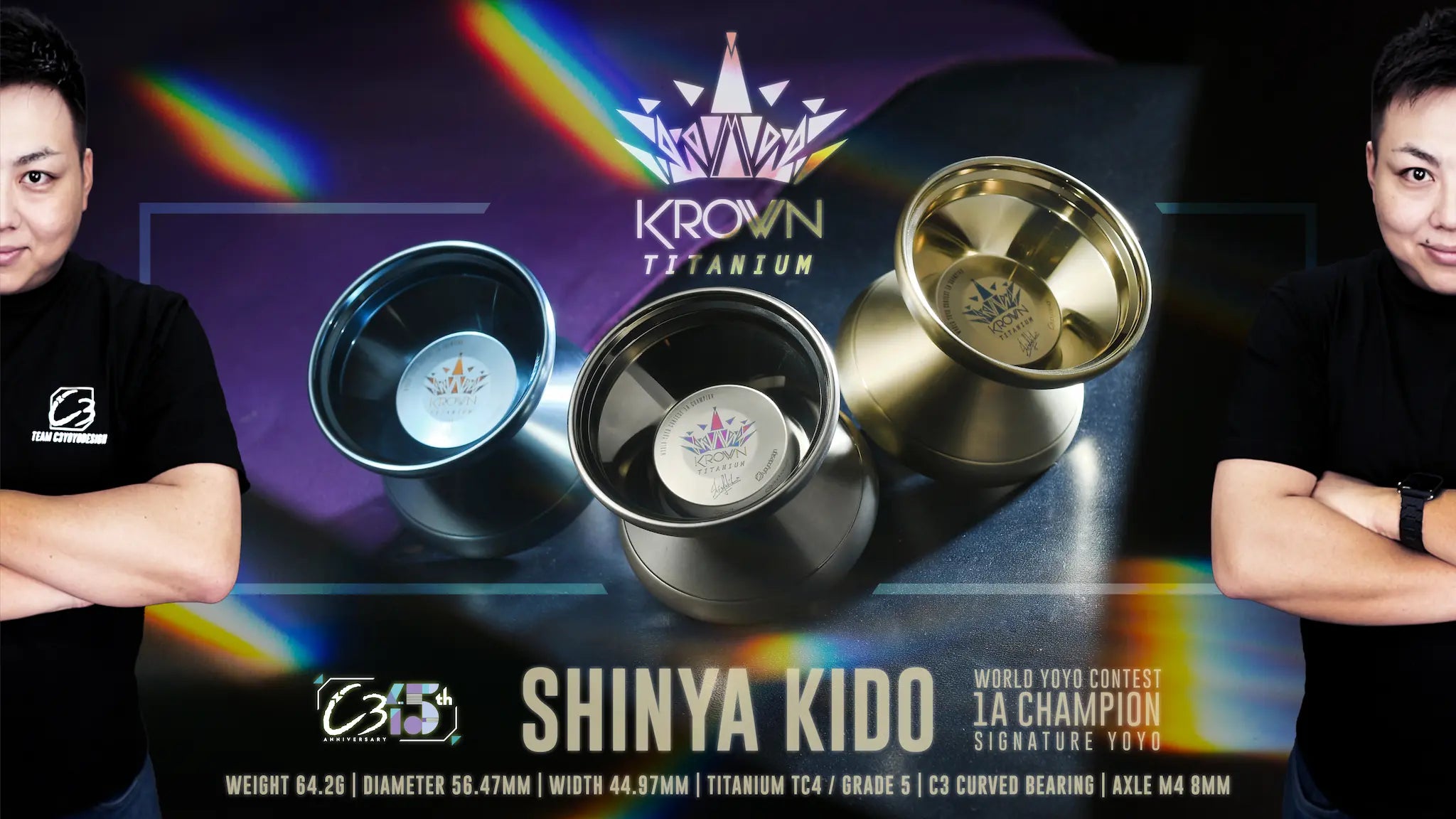 Krown Ti - C3 Yoyo Design | Yoyo Specialty Store Rewind Krown Ti - C3 Yoyo Design | Yoyo Specialty Store Rewind