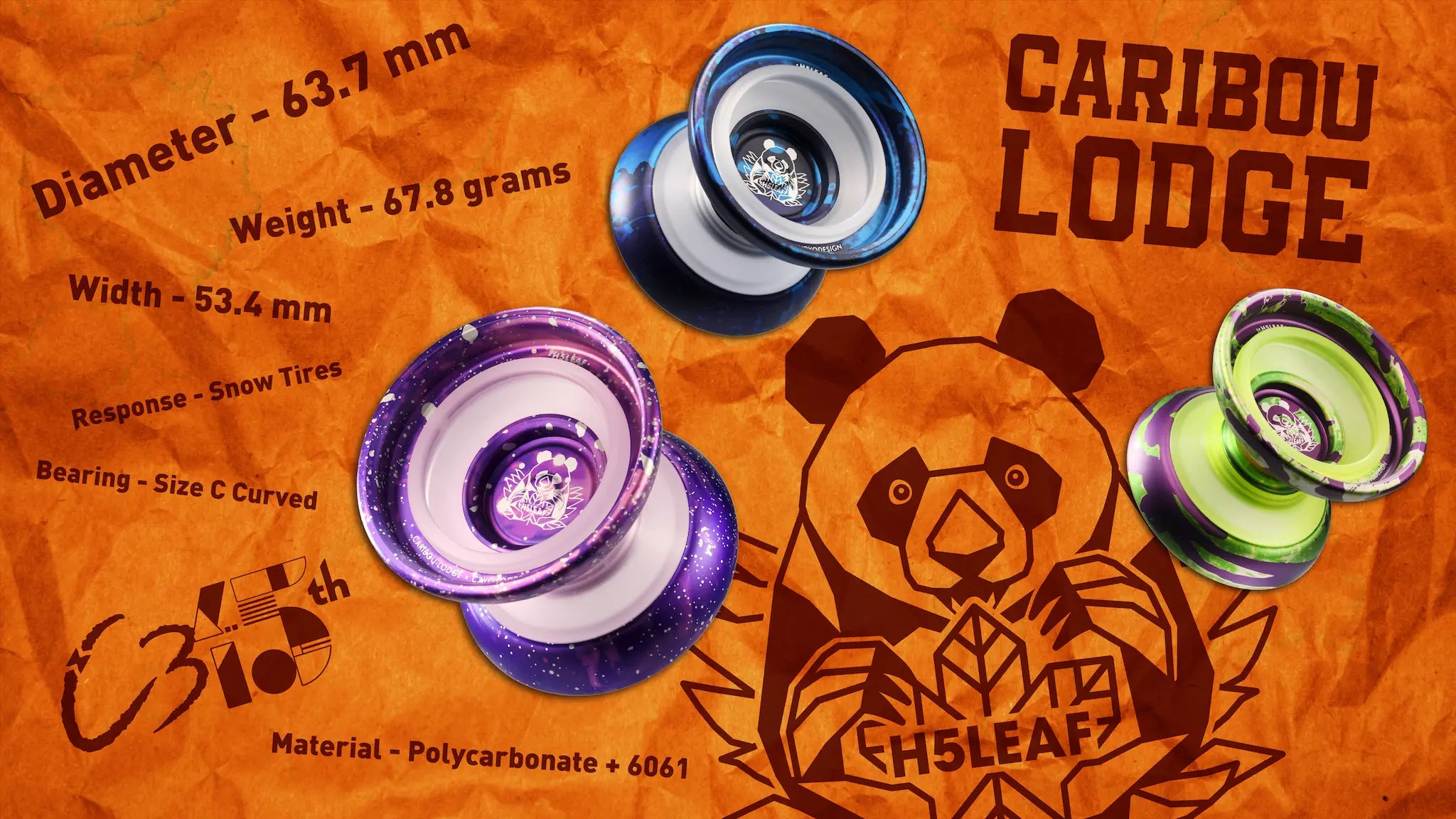 C3yoyodesign × Caribou Lodge - H5 Leaf - Yo-Yo Store REWIND C3yoyodesign × Caribou Lodge - H5 Leaf - Yo-Yo Store REWIND
