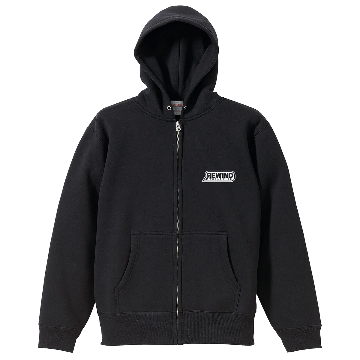 REWIND "A LIFE WITH YO-YO" Hoodie (Black - White Logo)