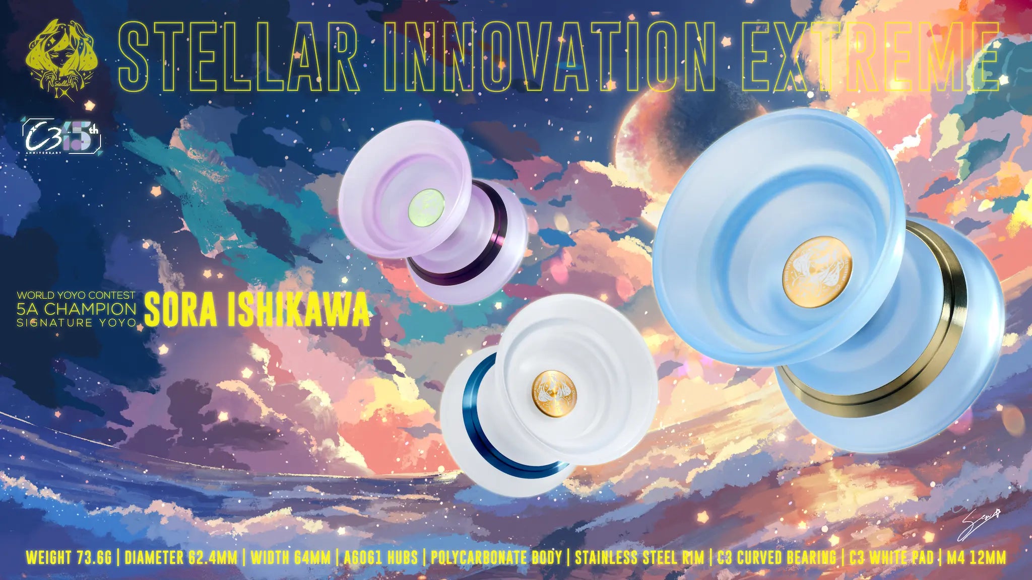 ヨーヨー ステラーIX Stellar IX - C3 Yoyo Design | Rewind Yoyo Specialty Store