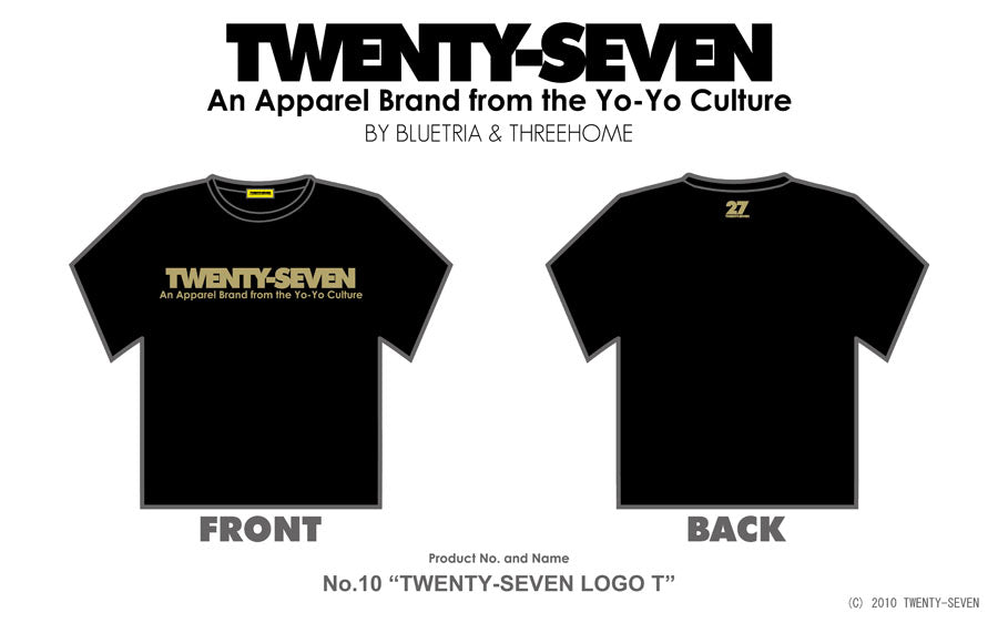 No.10 TWENTY-SEVEN Logo (Black)