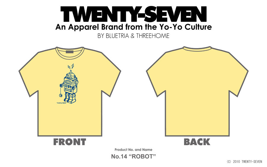 No.14 Robot (Yellow-Dark Blue) - TWENTY-SEVEN