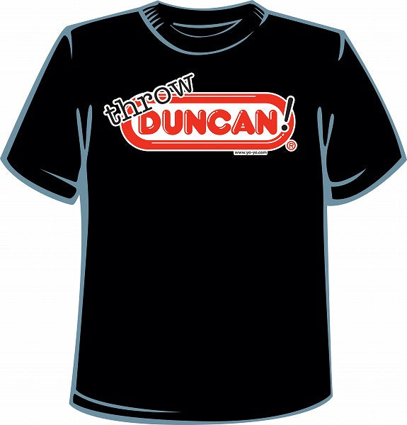 Duncan T-shirt (Throw Duncan!) Black - Duncan