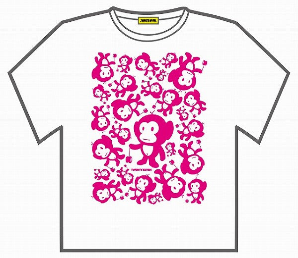 No.6 27 Monkeys (White-Pink)