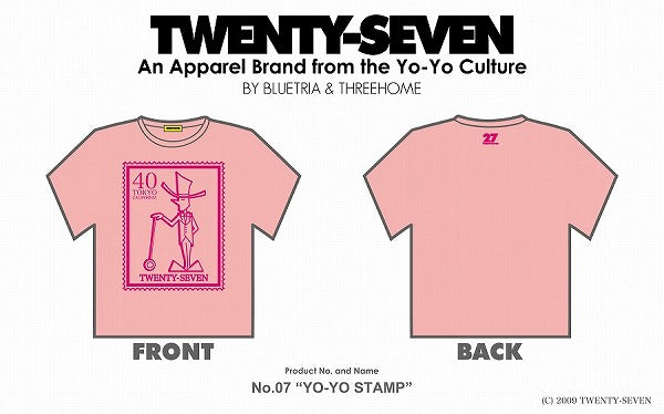 No.7 Yo-Yo Stamp (Pink-Magenta) - TWENTY-SEVEN