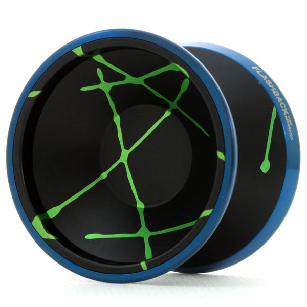 Splash (Black / Green) / Blue Rim (No Logo)