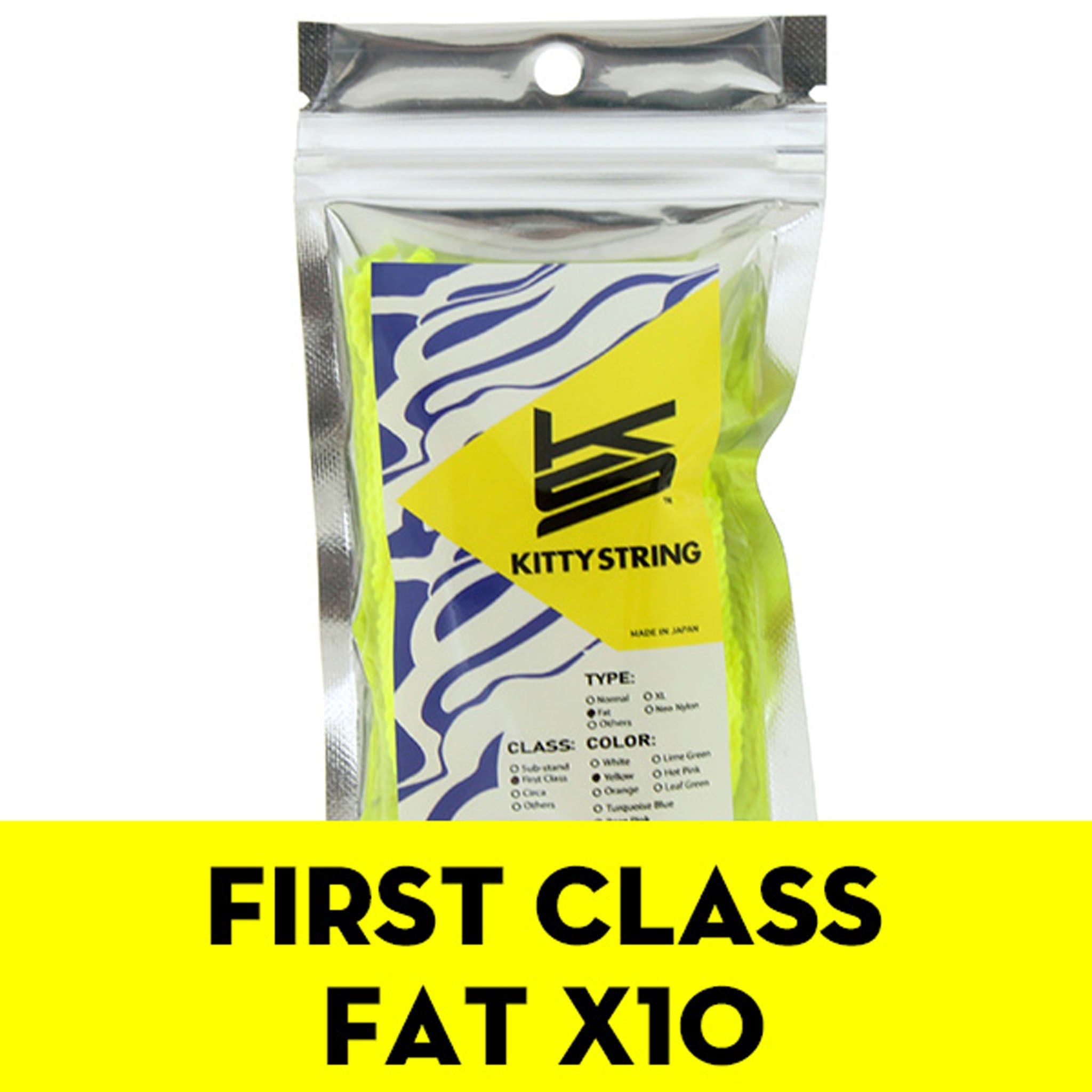 Kitty String (Poly100%) "First-Class" Fat x10