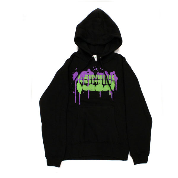 Yaneura Works Splatter Fang Logo Hoodie (Black)