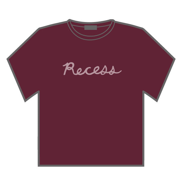 Recess Logo T-shirt (Burgundy)