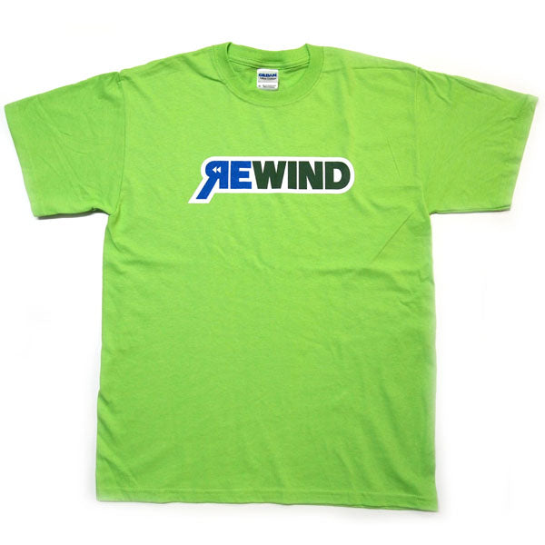 REWIND Logo  T-shirt (Green) - Rewind