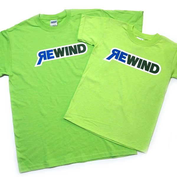 REWIND Logo  T-shirt (Green) - Rewind