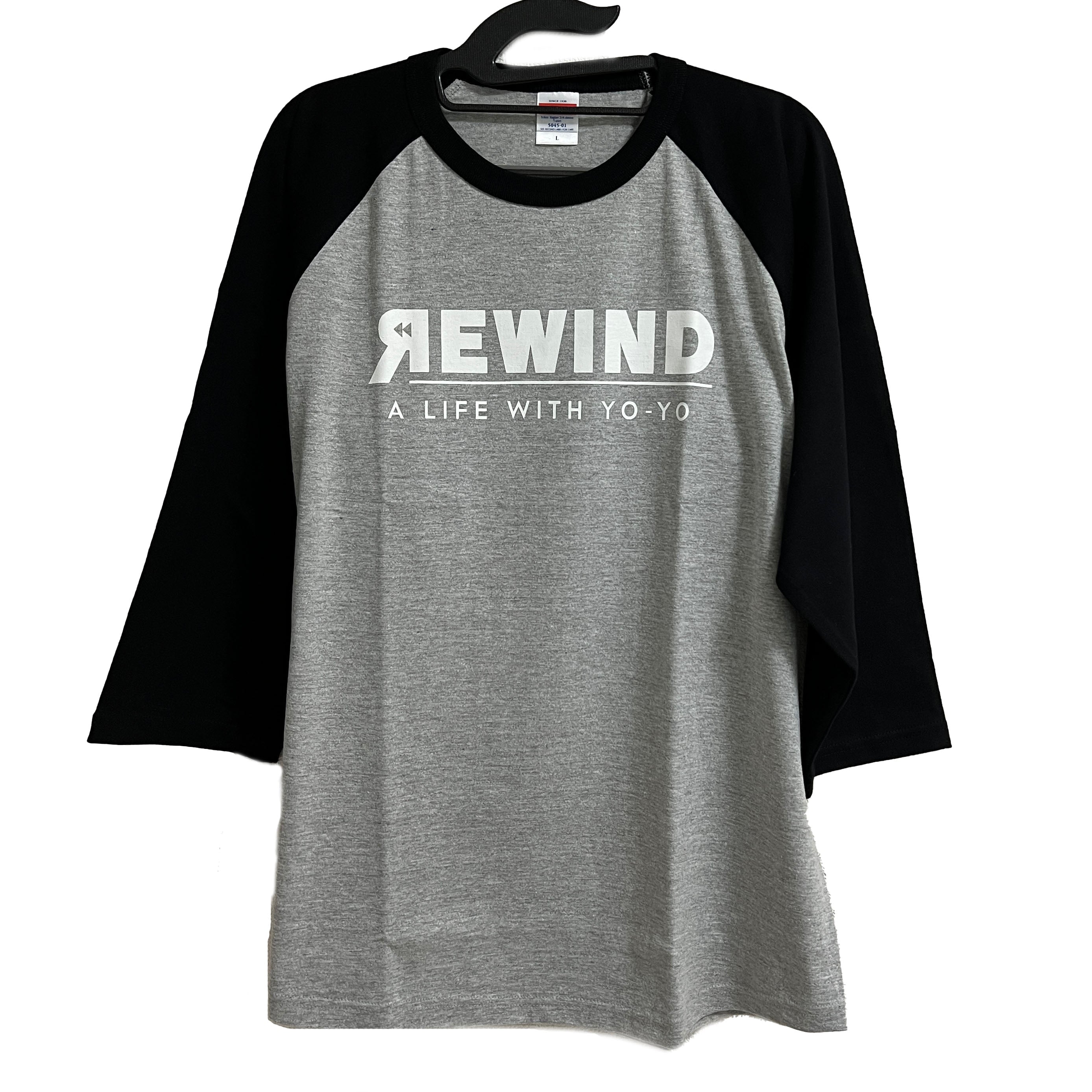 REWIND 3/4 Sleeves T-shirt - YOYO STORE REWIND WORLDWIDE