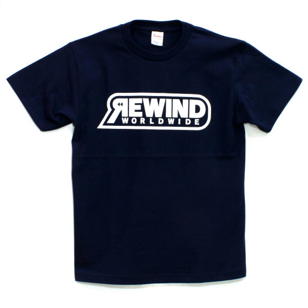 REWIND WORLDWIDE Logo T-shirt (Navy)