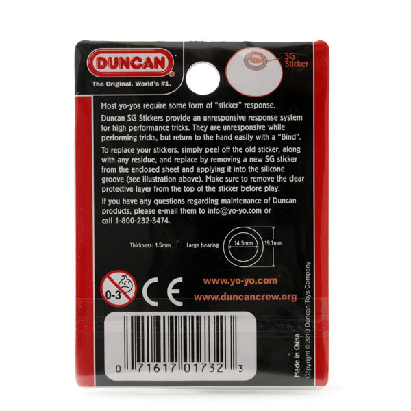 Duncan SG Stickers (Large Bearing) (Old) - Duncan