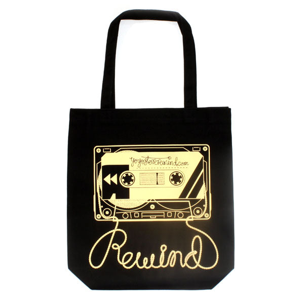 REWIND Cassette Tape Tote Bag